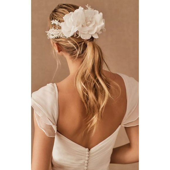 BHLDN Gaios Renea Halo - Floral Hair Piece Crown Bride Bridal Wedding
